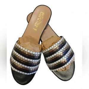 Bella Vita Eli- Italy Woven Slide Sandals Size 7.5